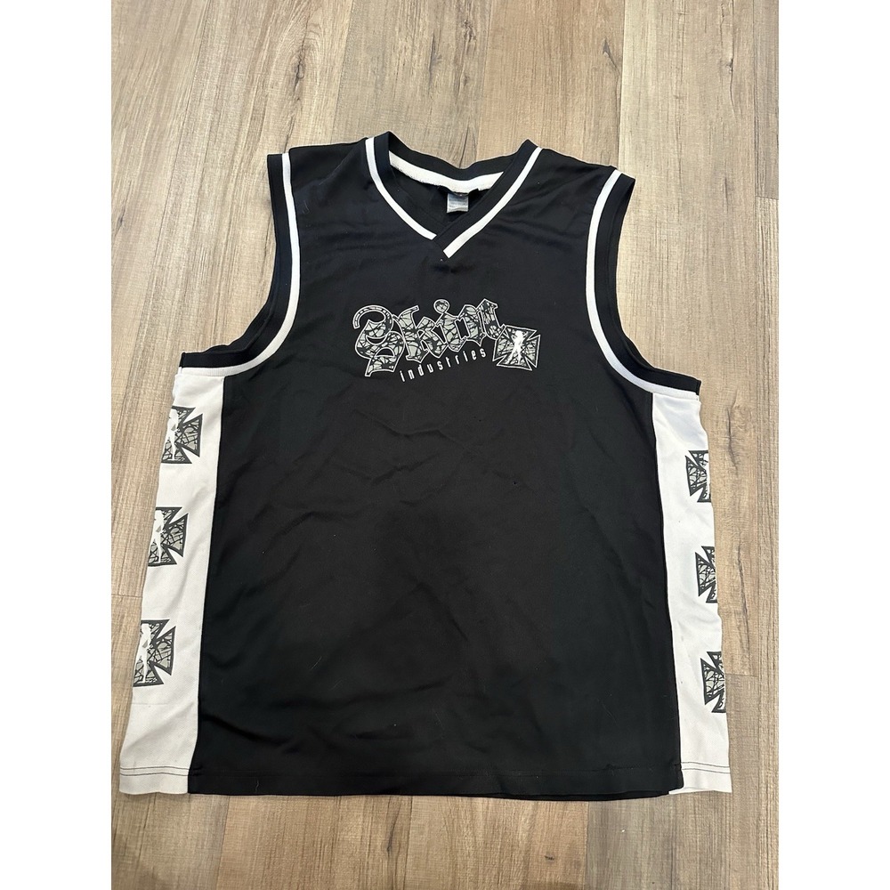 VTG Y2K Skin Industries Tank Top Jersey Men's 2XL Made in USA  Biker MMA